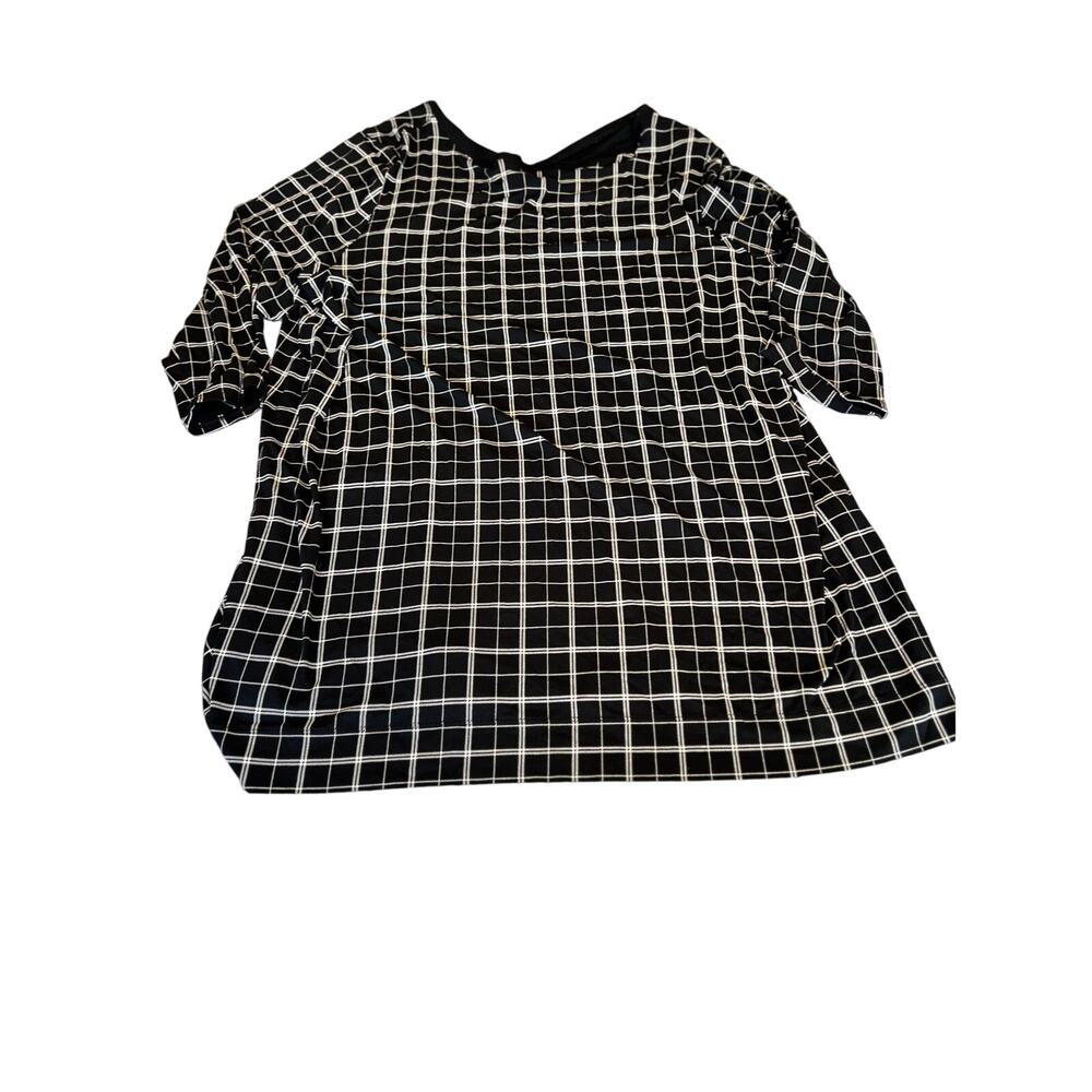 J. Jill Wearever Collection tunic top women’s size XL black and white